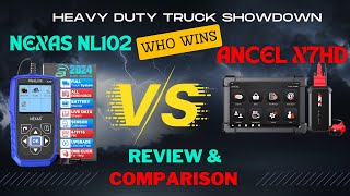 Heavy Duty Truck Showdown NEXAS NL102 VS ANCEL X7HD  Who Wins [upl. by Hnao]