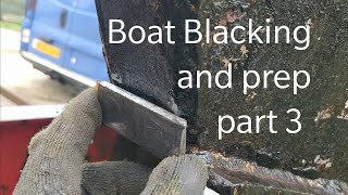 Narrowboat Blacking and repairs part 3 Welding and painting [upl. by Rexfourd]