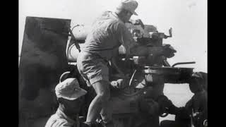 88mm Flak guns target British armor near Mersa Matruh in Egypt in 1942 [upl. by Darda637]