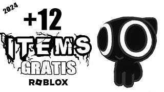 CONSIGUE 12 ITEMS GRATIS EN ROBLOX 2024 😎 [upl. by Casia993]