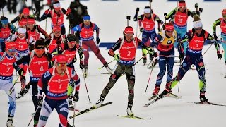 IBU World Championships Mass Start Women Holmenkollen  13032016 [upl. by Llennahs]