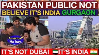 GURGAON CITY  CYBER HUB OF INDIA  PAKISTANI PUBLIC SHOCKING REACTION [upl. by Sorkin]