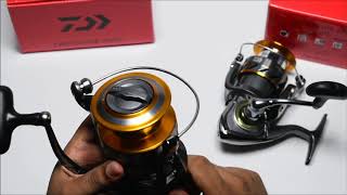 Daiwa Crossfire 4000 VS 5000  Unboxing  Tough Series  Spining Reel REVIEW Raptor Fishing Tackle [upl. by Obadiah]