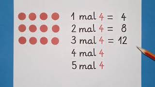 Malreihen Teil 3  Mathe  Grundschule  Klasse 1  einfach üben [upl. by Allana983]