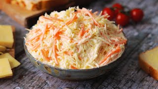 The Best Homemade Creamy Coleslaw Ready in 5 minutes [upl. by Alegnasor]