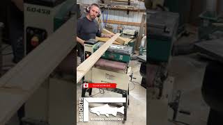 Drum Sander Trick  thin wood  shorts [upl. by Anilam335]