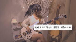 모든 사람들이 베이스에 빠질 때까지  ´∇｀ ♥ silk sonic  skate bass cover by 이펠 [upl. by Cassil]