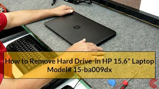 How to Remove Hard Drive HP 156quot Laptop Model 15ba009dx [upl. by Cos]