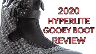 Hyperlite Gooey Wakeboard Boots Review  System Bindings [upl. by Akirehc364]