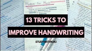 How to make your Handwriting NEATER with 13 SIMPLE TRICKS  How I IMPROVED my HANDWRITING  StudyWit [upl. by Enaamuj]