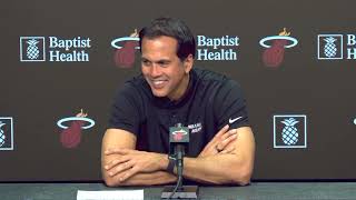 Eric Spoelstra PostGame Interview  Sacramento Kings vs Miami Heat [upl. by Zetram676]