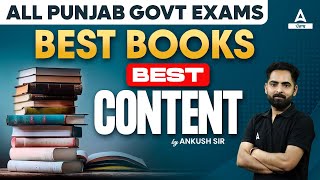 Upcoming Punjab Govt Jobs 2024  Best Books Best Content  By Ankush Sir [upl. by Haig]