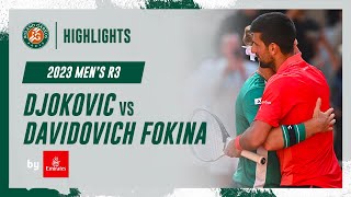 Djokovic vs Davidovich Fokina Round 3 Highlights  RolandGarros 2023 [upl. by Ely]