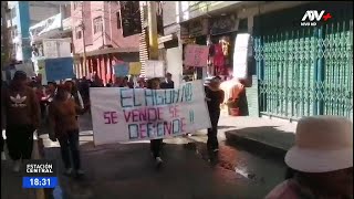 Abancay Más de 5 mil comuneros acatan paro contra privatización del agua [upl. by Goldfinch437]