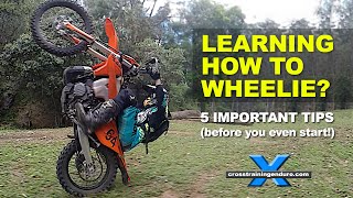 How to wheelie a motorbike five tips before you start︱Cross Training Enduro [upl. by Annahahs]