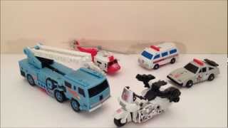 TRANSFORMERS G1 PROTECTOBOTS  VINTAGE TOY REVIEW [upl. by Eerised]