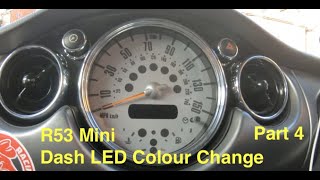 R53 Dash Light Change Part 4Speedo [upl. by Iny919]