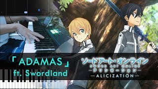 FULL ADAMAS feat Swordland  Sword Art Online Alicization OP Piano Sheets by HalcyonMusic [upl. by Isia]