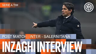 SIMONE INZAGHI INTERVIEW  INTER 40 SALERNITANA 🎙️⚫🔵 [upl. by Willet]