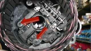 Mitsubishi alternator repair  brush change Fits Pajero KiaPegeot and many more [upl. by Dolphin]