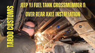 Jeep YJ Fuel Tank Crossmember Replacement [upl. by Ahsrat]