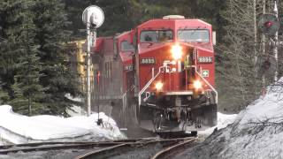 Canadian Pacific Spiral Tunnels April 2014 [upl. by Shulman476]