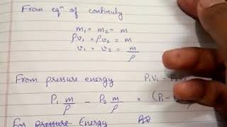 Bernoullis theorem  derivation  class 11th important [upl. by Tatia]