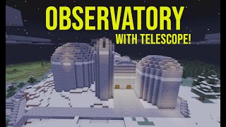 Minecraft Mountaintop Observatory and Planetarium Tutorial [upl. by Rodrich924]