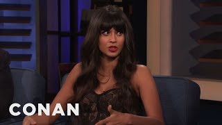 Jameela Jamil Wants To Change The Way We Look At Ourselves  CONAN on TBS [upl. by Ahcmis629]