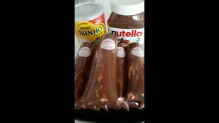 Geladinho Gourmet Ninho com Nutella shorts youtube receitaemcasa [upl. by Tita794]