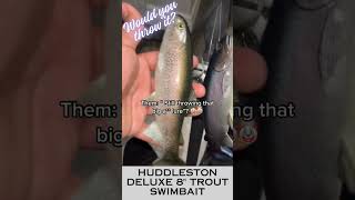 Fishing the Huddleston Deluxe 8quot for big bass fishing fish bassfishing swimbait fishingvideo [upl. by Lacim]