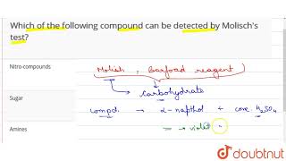 Which of the following compound can be detected by Molisch\s test [upl. by Synned]