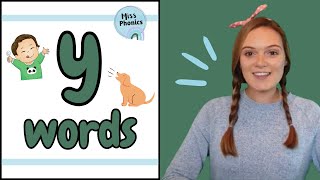 Learn to Blend y Words with Miss Phonics  Phonics Reading Practice for Kids  British Teacher [upl. by Einnod]