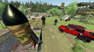 Police Find Secret Nuke in Abandoned Army Base  Farming Simulator 22 [upl. by Luzader]