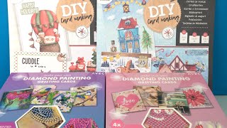 Diamond painting  zelf kerstkaarten maken  SHOPLOG action [upl. by Misaq]