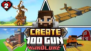 Minecraft Hardcoreda CREATE Modunda 100 GÜN Hayatta Kaldım [upl. by Roderic]