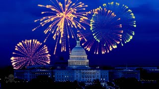 Happy 4th of July Independence Day Celebration with 1 Hour Long Fireworks Show at the US Capitol [upl. by Audie]