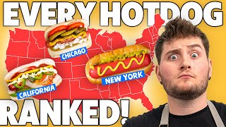 Cooking And Ranking Every Hot Dog In The US [upl. by Orlina271]