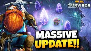 NEW MASSIVE PATCH IS FINALLY HERE  Deep Rock Galactic Survivor [upl. by Aical]