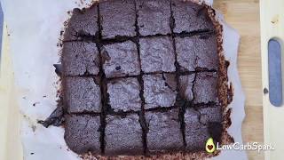 Best fudgy keto brownies recipe with almond flour  Only 2g carbs [upl. by Nael273]