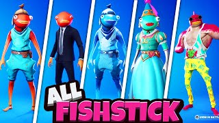 Evolution of All Fishstick Skins in Fortnite 20172023 [upl. by Springer]