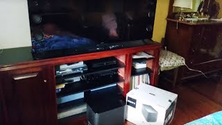 Sony KD55X9305C  SWFBR100 Subwoofer wireless out of the box 4k [upl. by Anayrb]