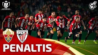 ¡Emoción hasta el final en la tanda de penaltis Así logró el Athletic la victoria ante el Elche [upl. by Ahsemak]