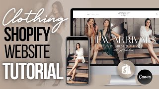 HOW TO CREATE A SHOPIFY CLOTHING STORE  Step By Step Tutorial [upl. by Anilave]