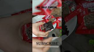 DrOetker kuppies dark choco chip brownie 🧁shorts asmrvideo brownie asmreating [upl. by Phillis]