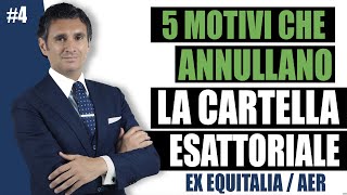 4  I 5 Motivi che Annullano la Cartella Esattoriale [upl. by Emerson20]