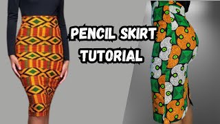 How to Sew a Pencil Skirt For Beginners [upl. by Einot206]