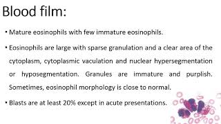 Myeloid lymphoid neoplasms with eosinophilia and rearrangement of PDGFRA [upl. by Anaerb880]