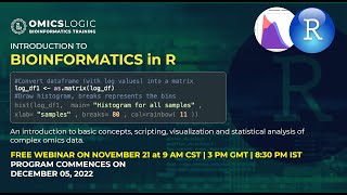 Webinar Introduction to Bioinformatics in R for beginners Biomedical Data Analysis [upl. by Shalne]