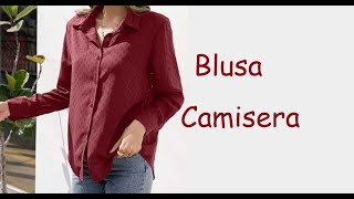 Como hacer La blusa camisera [upl. by Sabrina34]